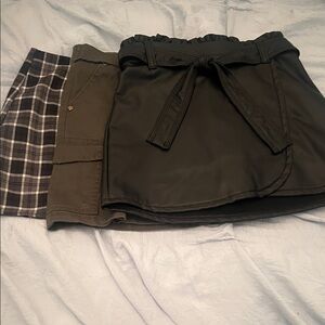 Abercrombie Kids Black and Gray Skirt Set